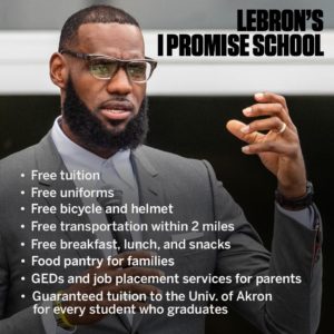LeBron James 'I Promise' School Info