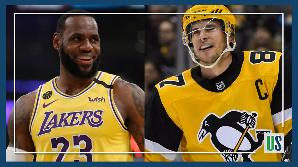 NBA NHL LeBron James Sidney Crosby