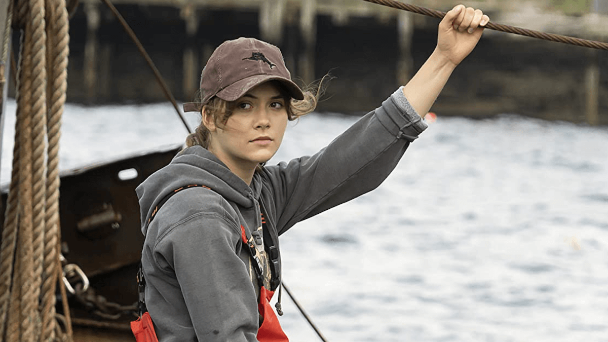 Emilia Jones on a boat in CODA